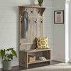 Alaterre Furniture Castleton Mango Wood 70"H Hall Tree AWTR2827